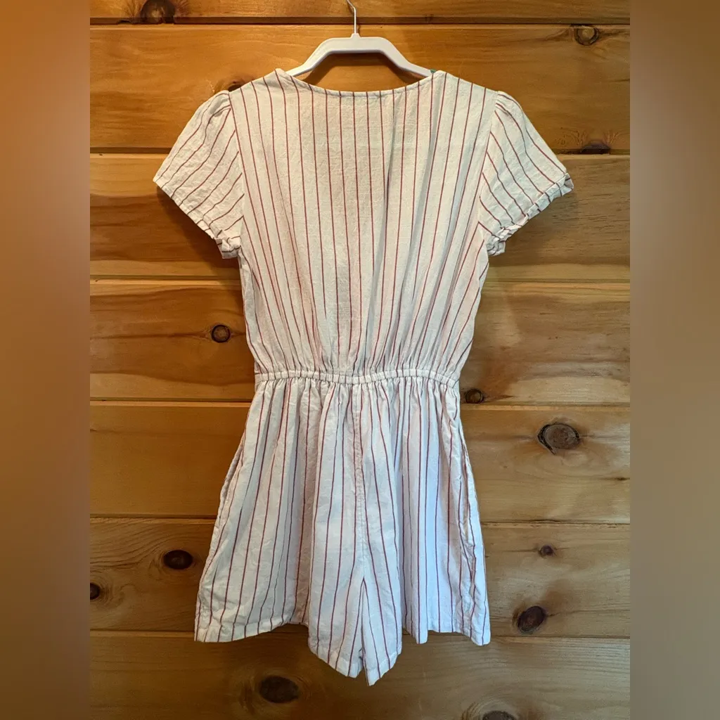 Abercrombie & Fitch striped tie front romper -size M - Image 2
