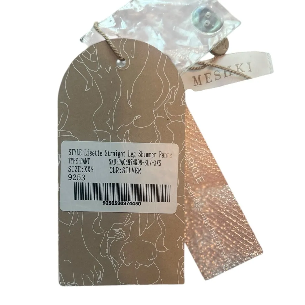 MESHKI Lisette Straight Leg Shimmer Pants - Image 6