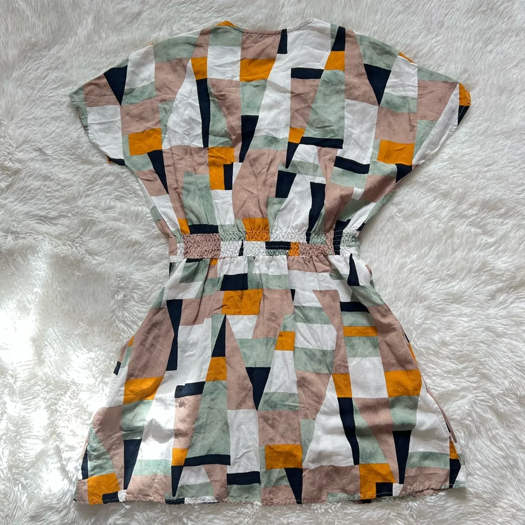 FRNCH Multicolor Abstract Dress Size S/M - Image 5