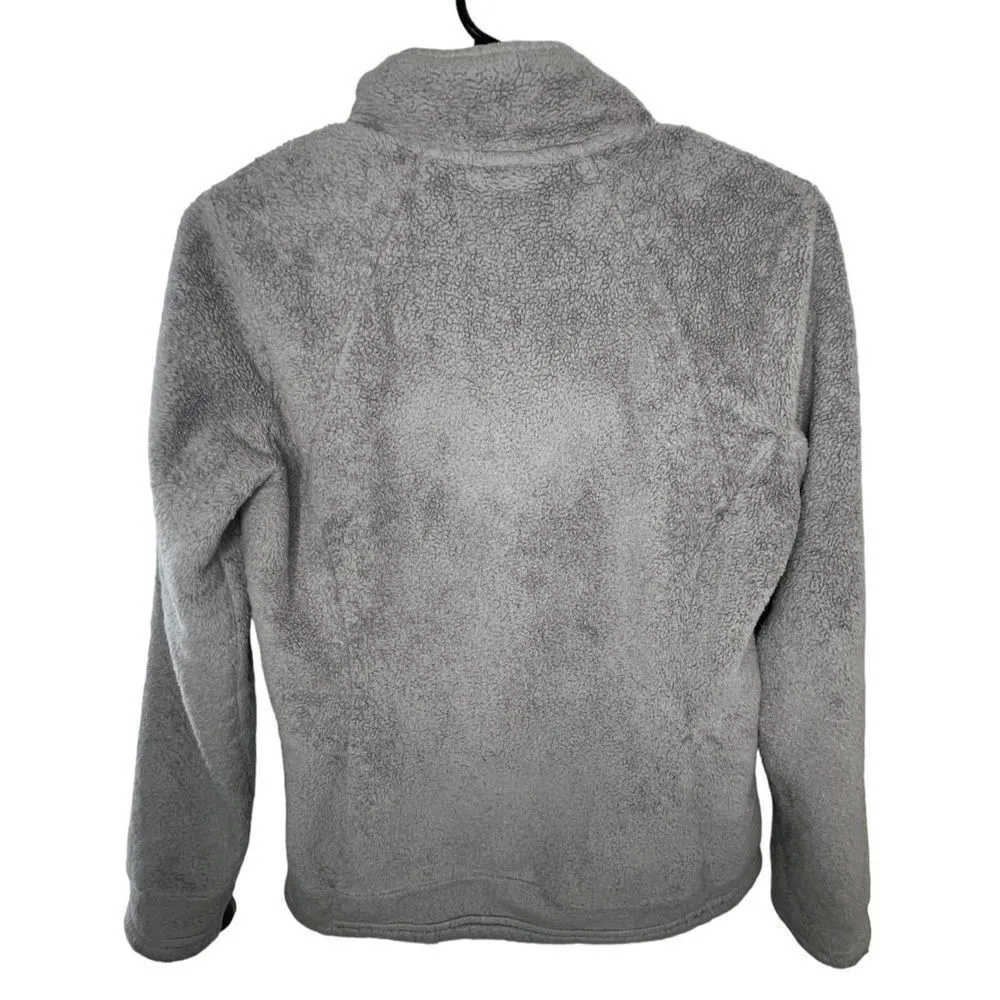 The North Face Grey Fuzzy Quarter Zip Pullover Jacket - Image 5