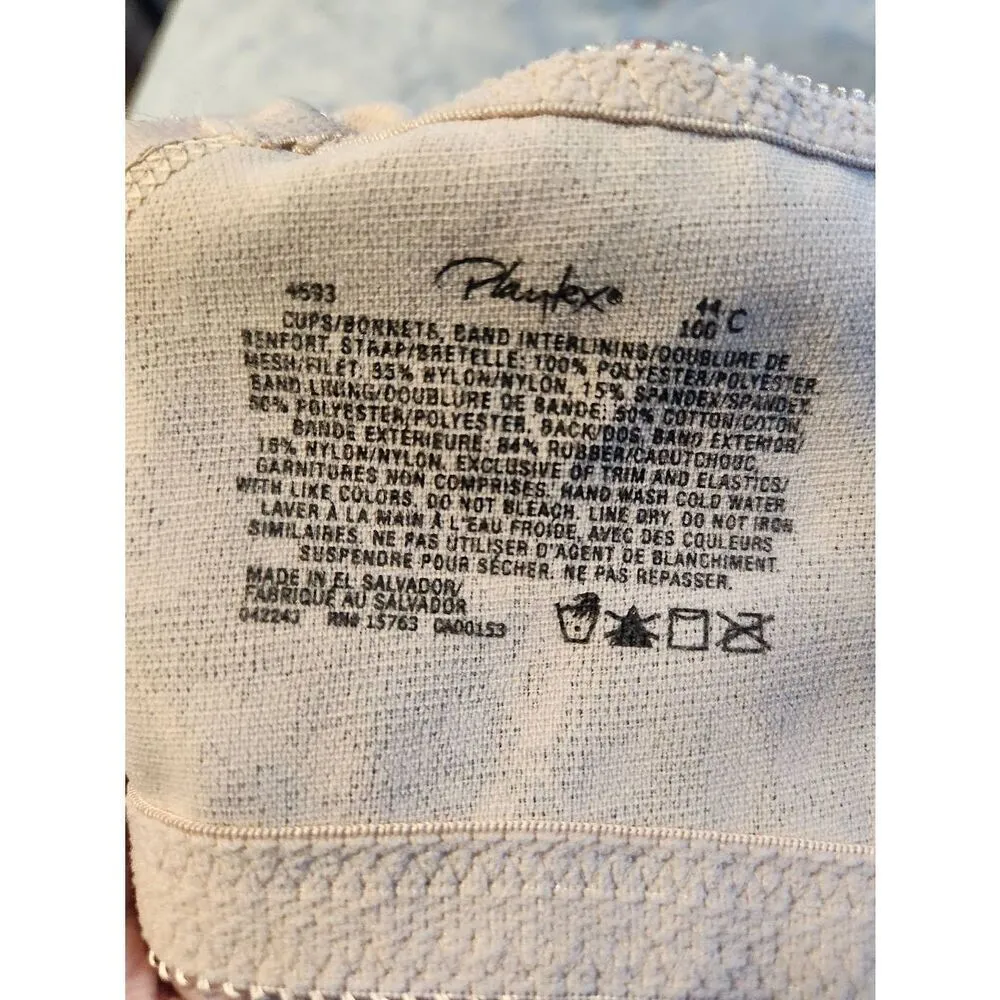 Playtex 18-Hour Original Comfort Strap Wirefree Bra Style 4593 44C Beige - Image 3