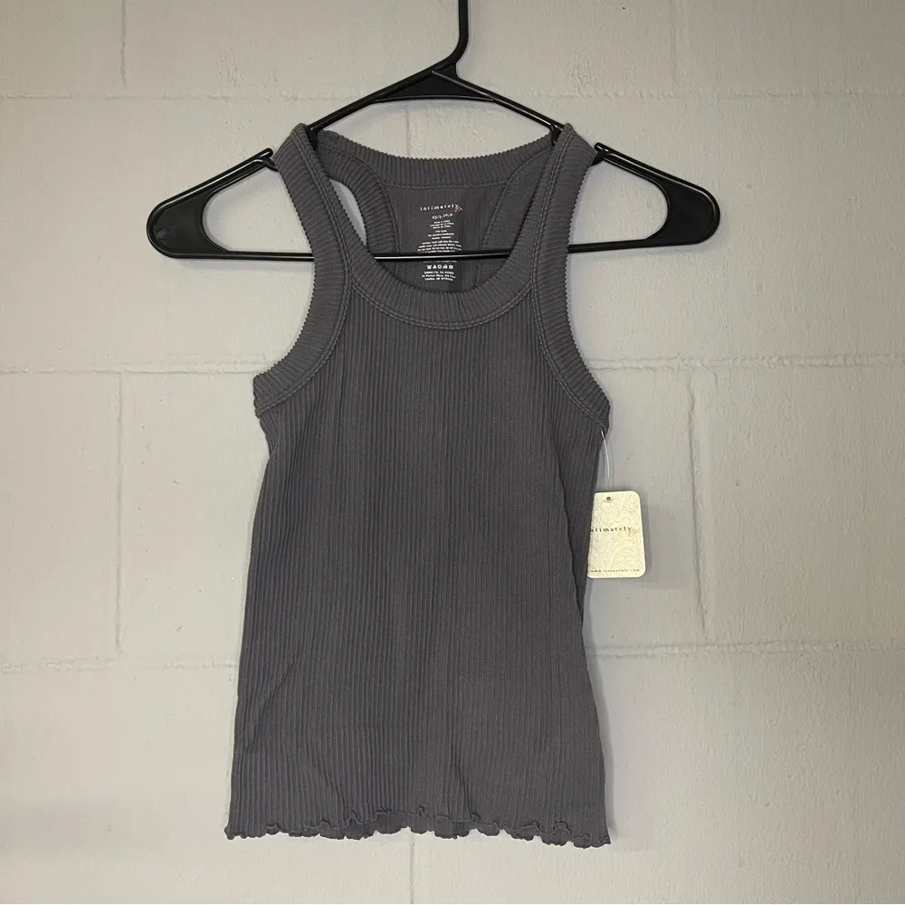 Free People Intimately Clean Ribbed Seamless Tank in Boulevard - Image 3