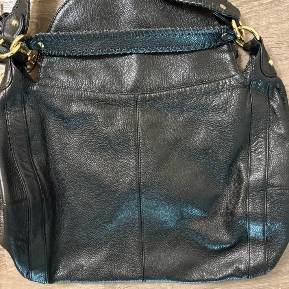 Onna Ehrlich Rachel Hobo Purse New Pebble Black Large Tassel Handbag - Image 9