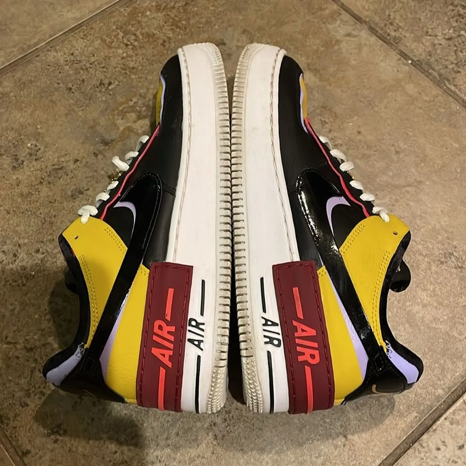 Nike Air Force 1 Shadow Sisters Dark Sulfur Sneaker Shoe Womens Sz 9 DO6114-700 - Image 9