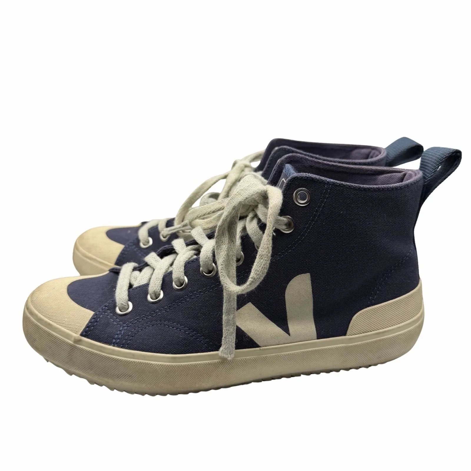 Veja Blue High-Top Sneakers Women's size 39/8 Streetwear Casual - Image 4