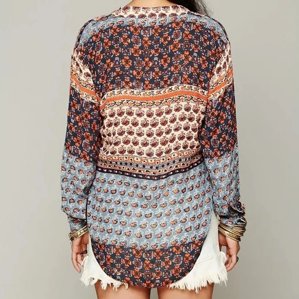 Free People One Samba Mix Button Down Shirt - Image 6