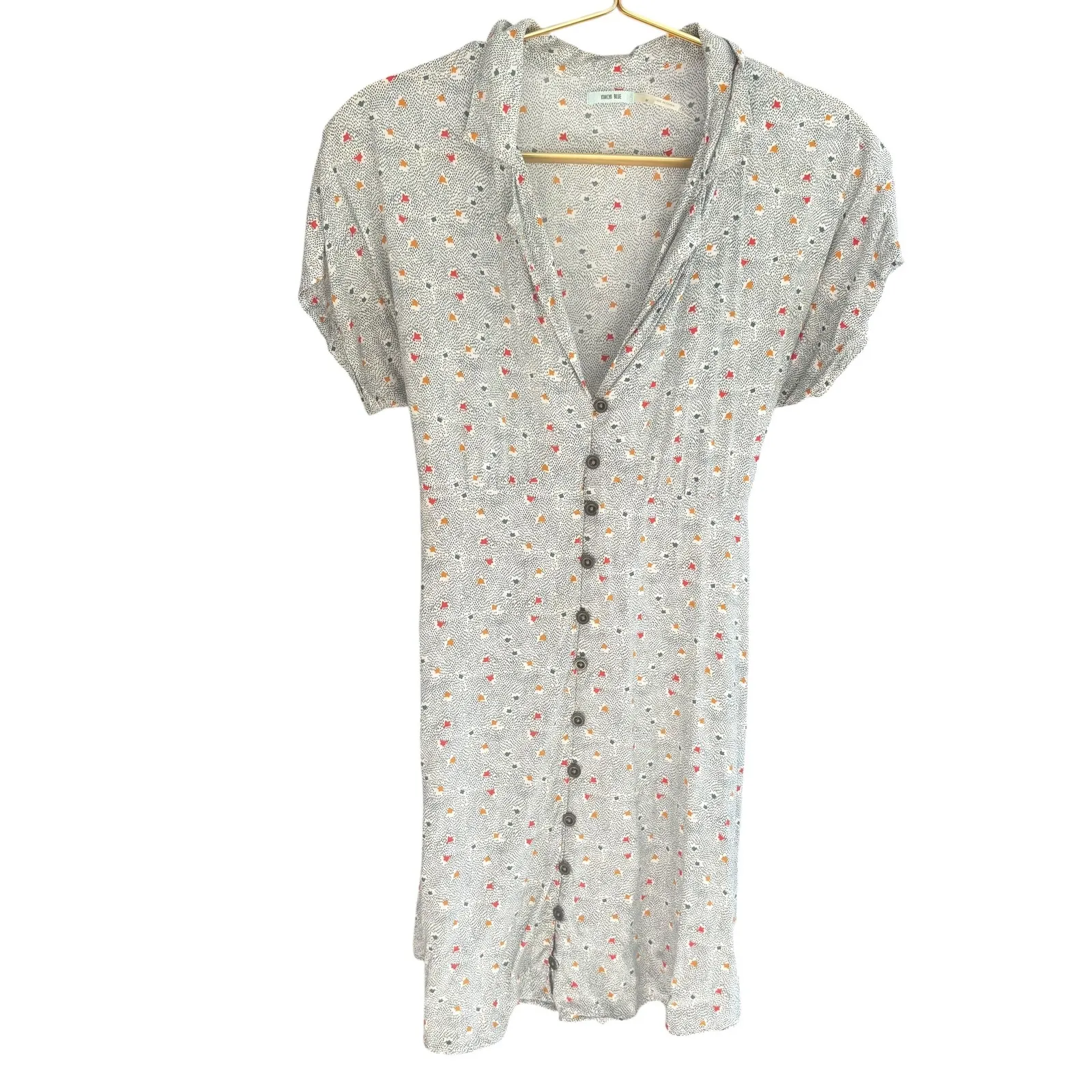 Kimchi Blue Urban Outfitters Lucy Mini Dress Floral Print Button Casual Size M‎ - Image 3