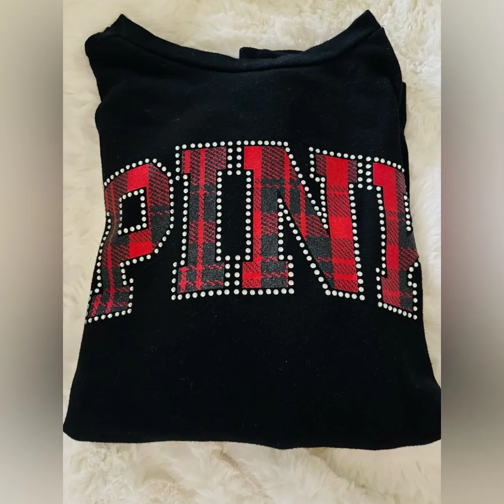 Victoria’s Secret woman’s rhinestone logo sweatshirt Small - Image 11