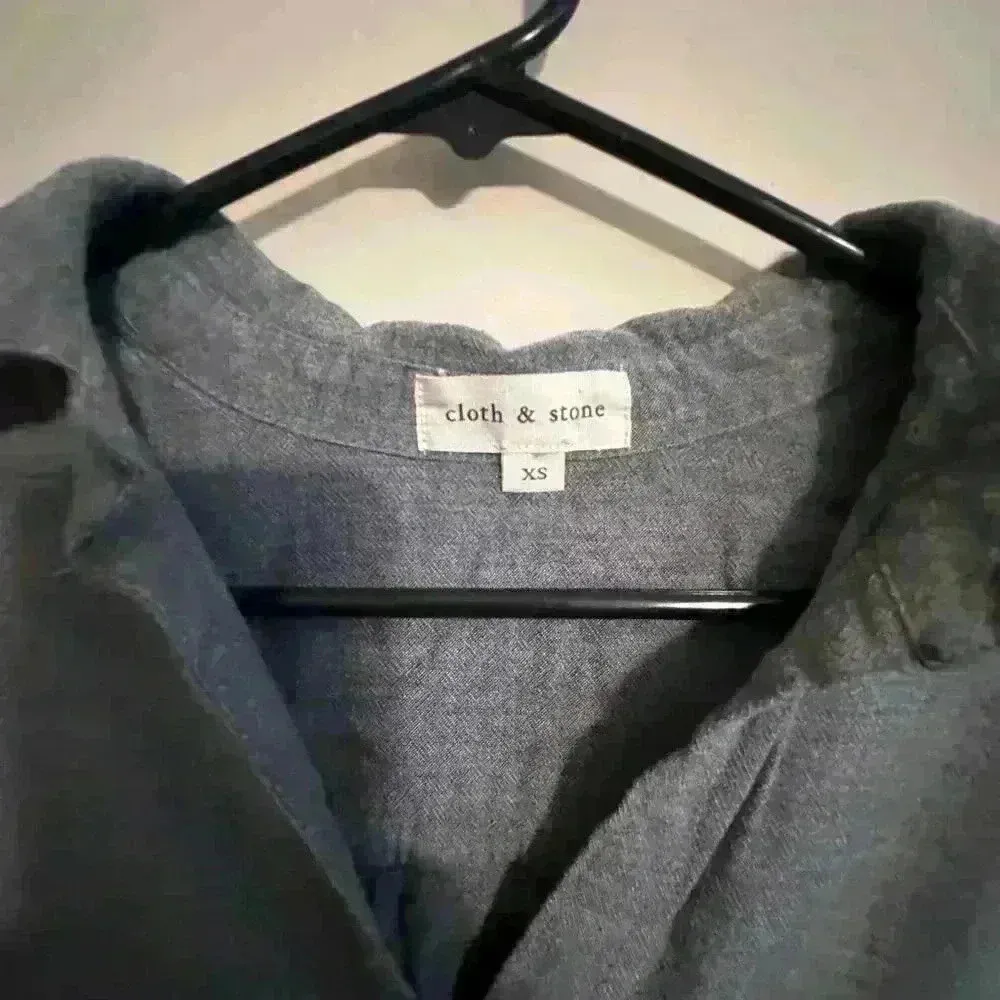 Cloth & Stone Shirt Dress Anthropologie  Gray size Xs comfy - Image 2