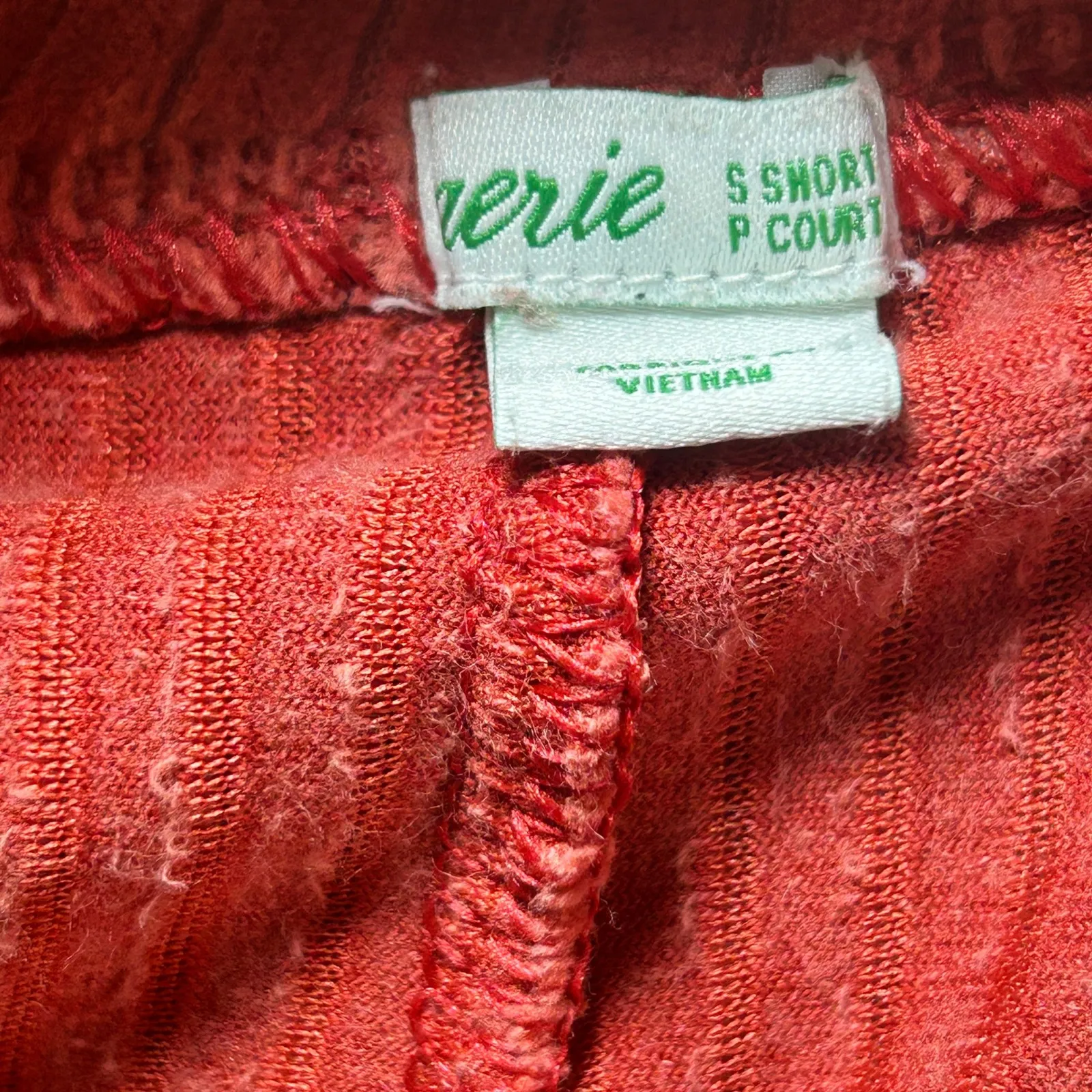 Aerie Groove On Coral Ribbed High‎ Waisted Velour Flare Pant Small Short - Image 3