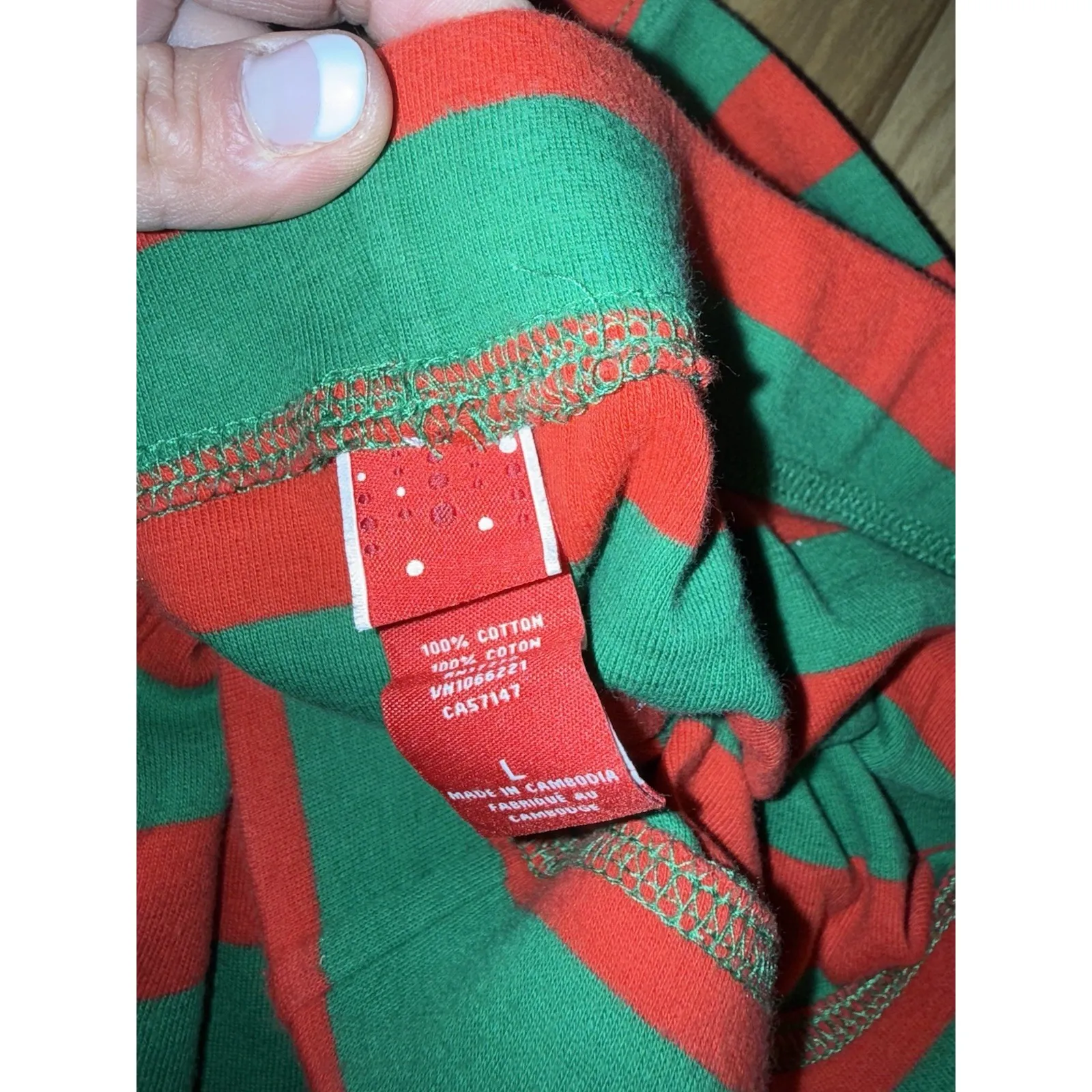 Elf Pajamas Set Women's Sz Large Christmas Holiday Solstice Red Green - Image 5