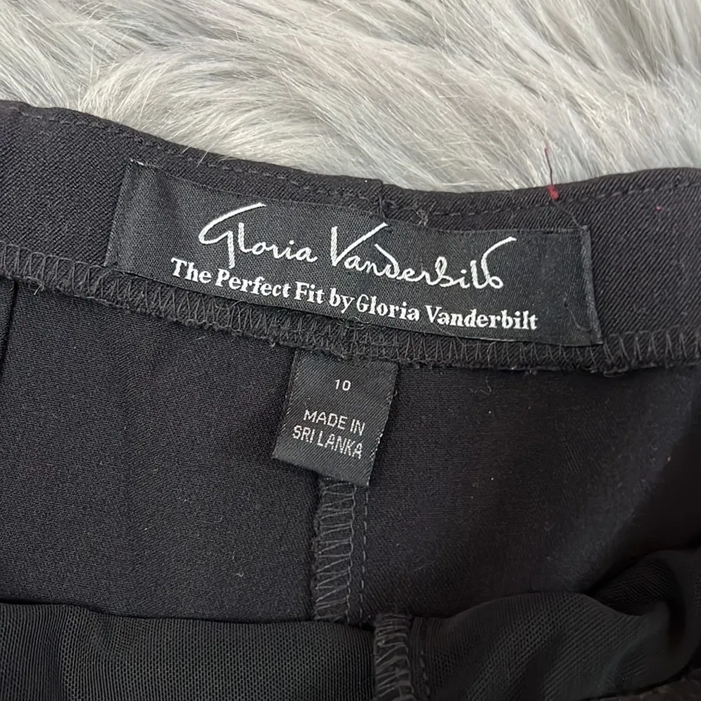 EUC Gloria Vanderbilt The Perfect Fit Rosemarie Pant Black sz 10 - Image 2