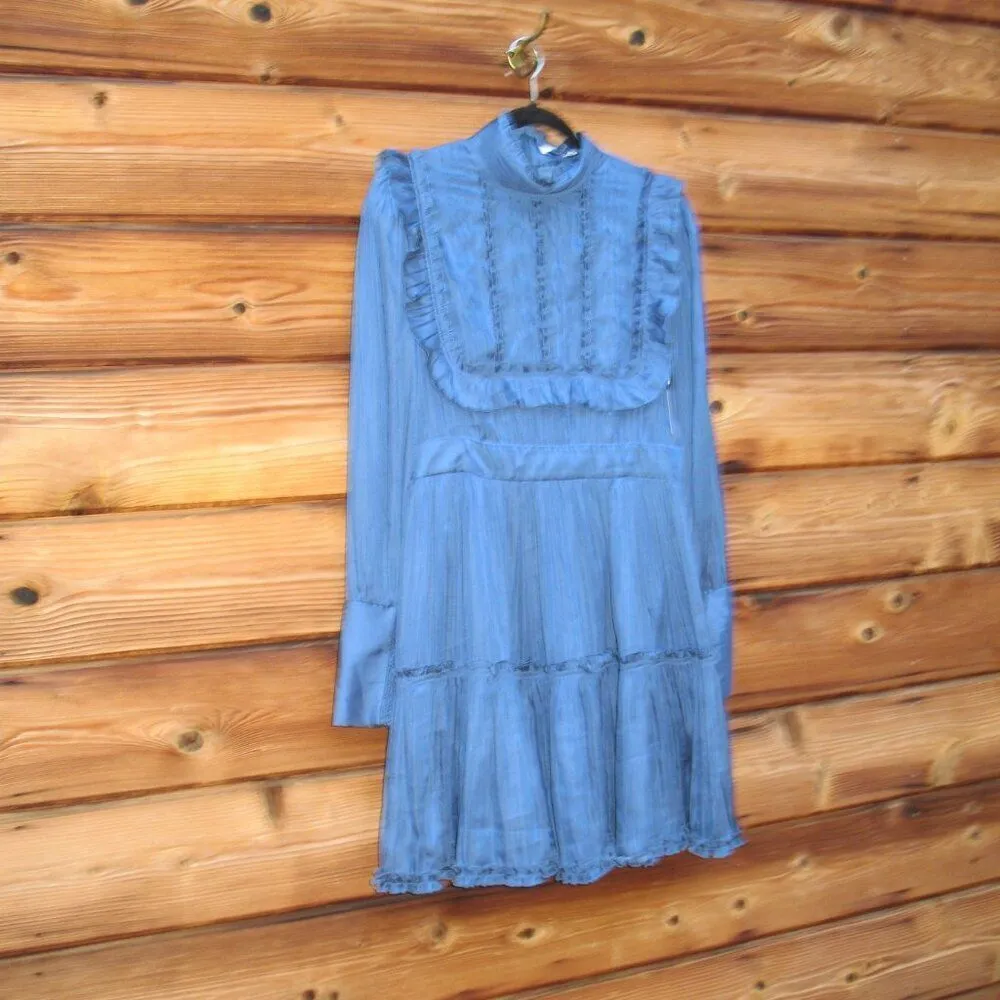 NWT Hunter Bell Ruffle Long Sleeve Mini Dress - Image 6