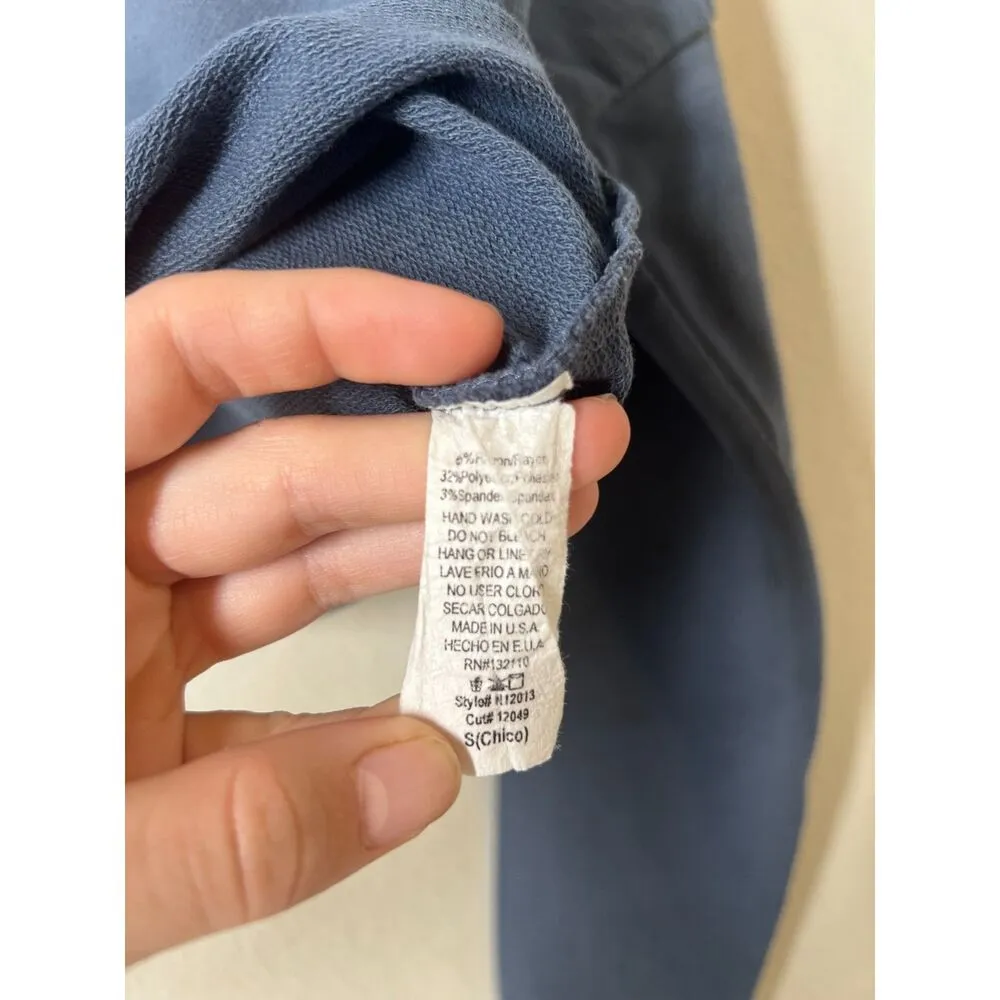 American Choppers Graphic Blue Long Sleeve Shirt Sz S Cropped Grunge Goth - Image 5