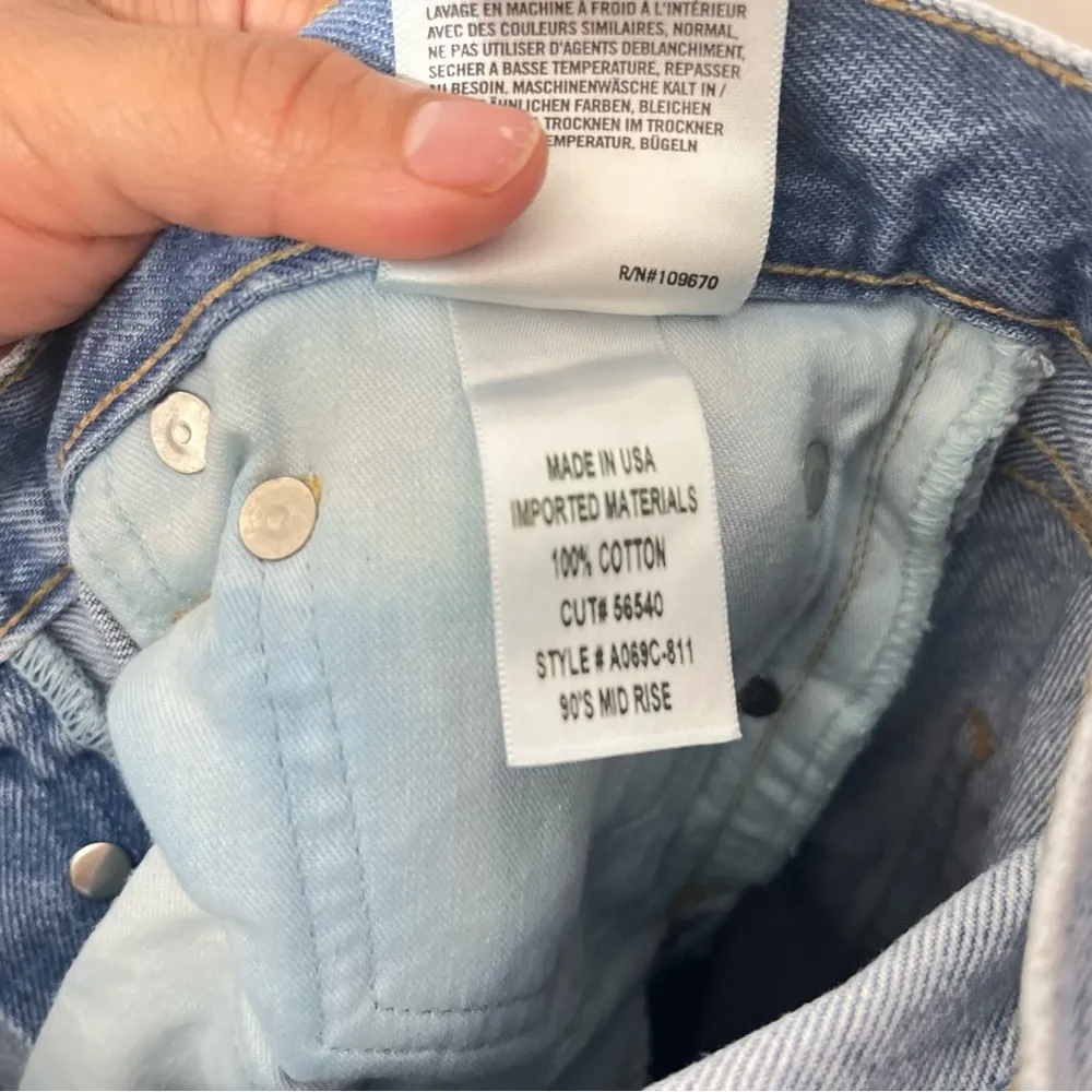 AGOLDE 90s Mid Rise Loose Fit Distressed Jeans Revolve Style #A069C-811 Size 26 - Image 11