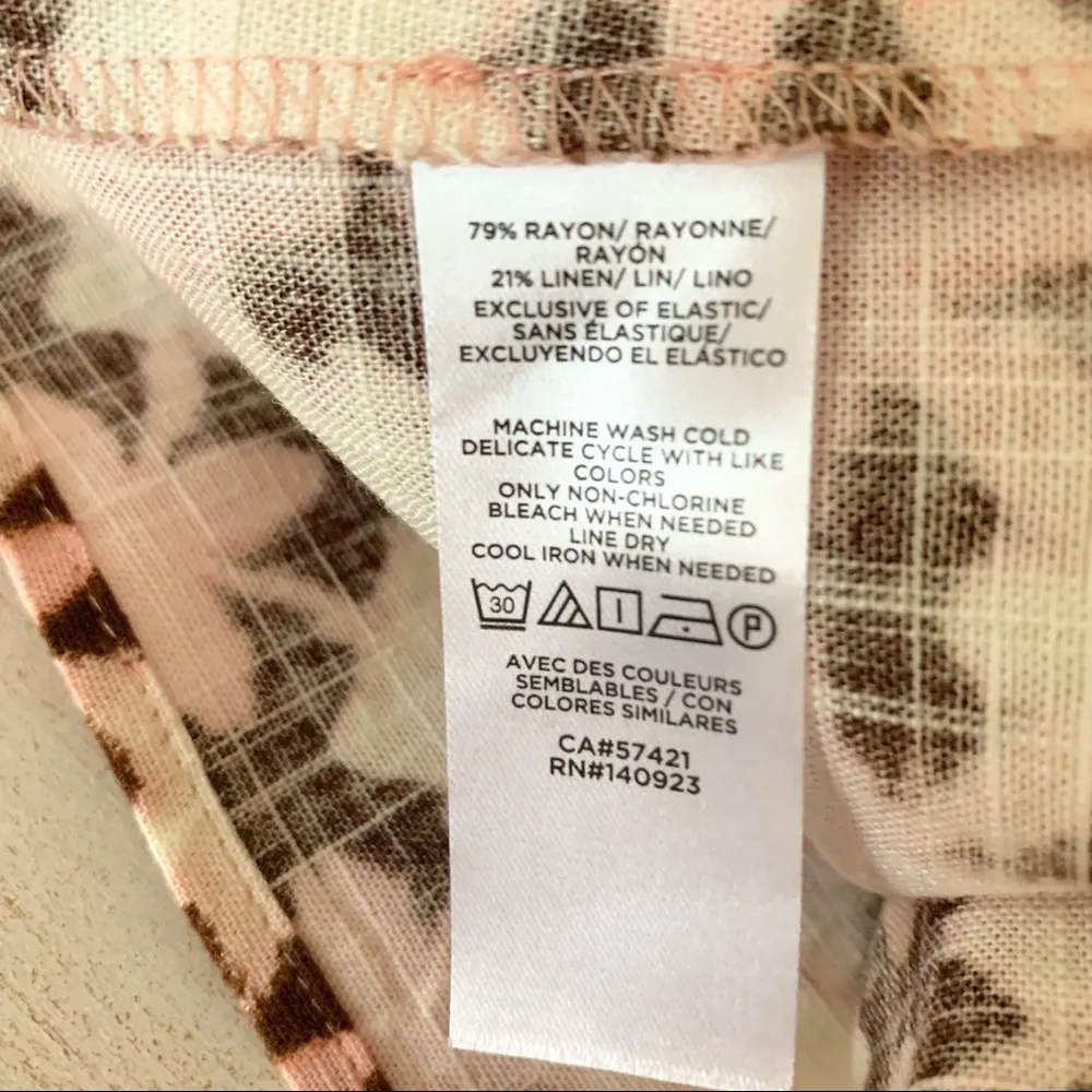 LOFT Set of 2 Pink Print Spaghetti String Tops NWT - Image 5