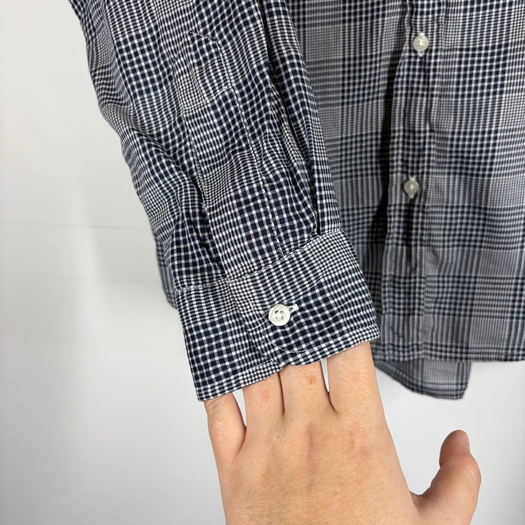 Grayson The Hero Plaid Button Down Top Size 2 or US Small Gray - Image 7