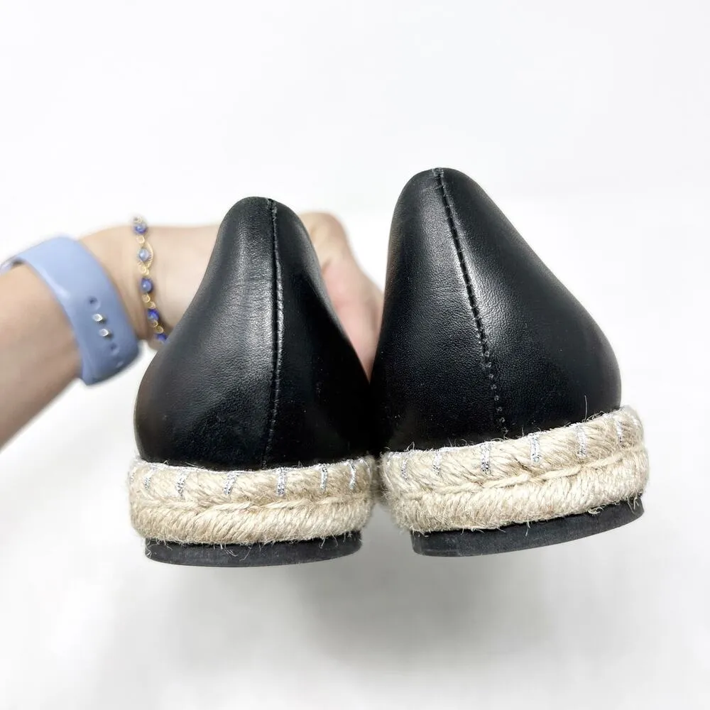 [Miista London] Black Embroidered Stars Espadrille Flats Round Toe Sz 37 US 6.5 - Image 4