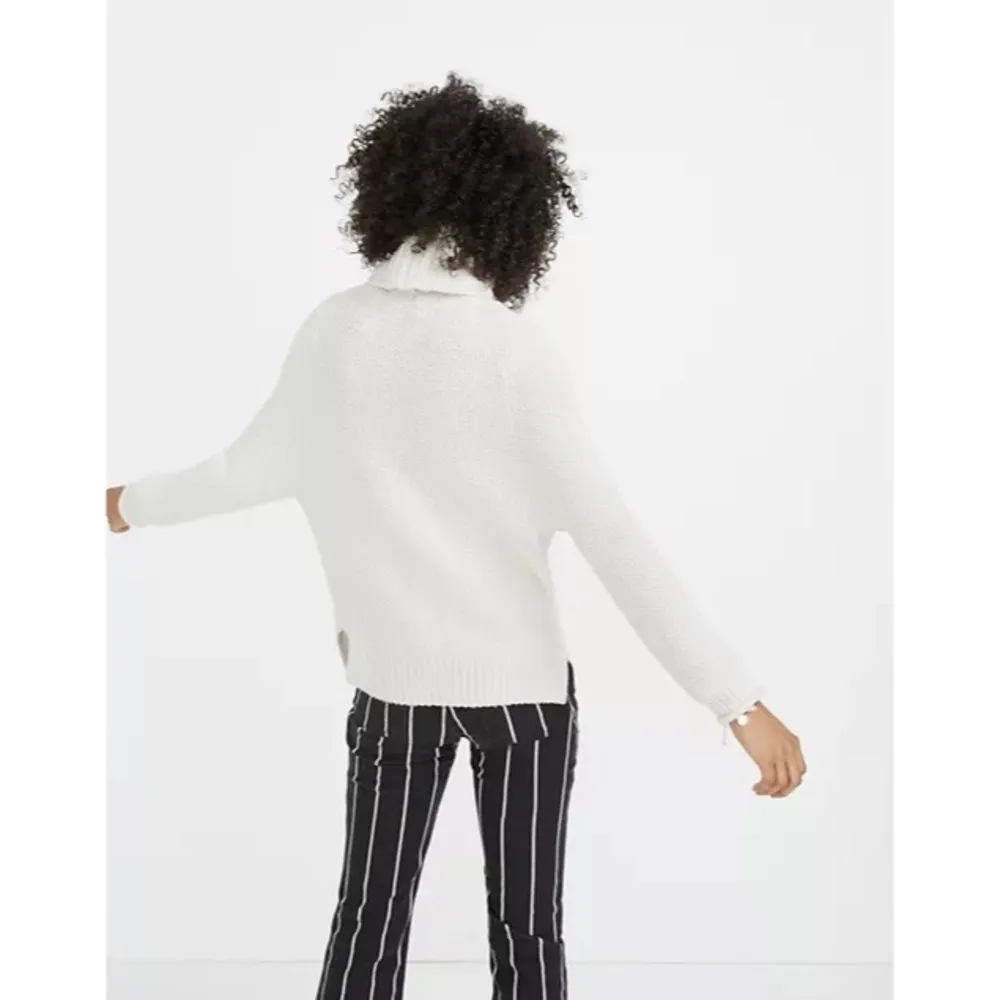 Madewell cream turtleneck knit sweater - Image 3