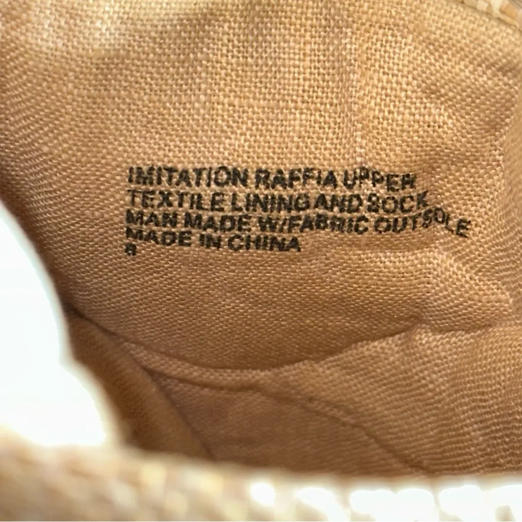 Birdies Womens Size 8 Beige Tan The Songbird Raffia Fringe Tassels Sandals Mules - Image 9