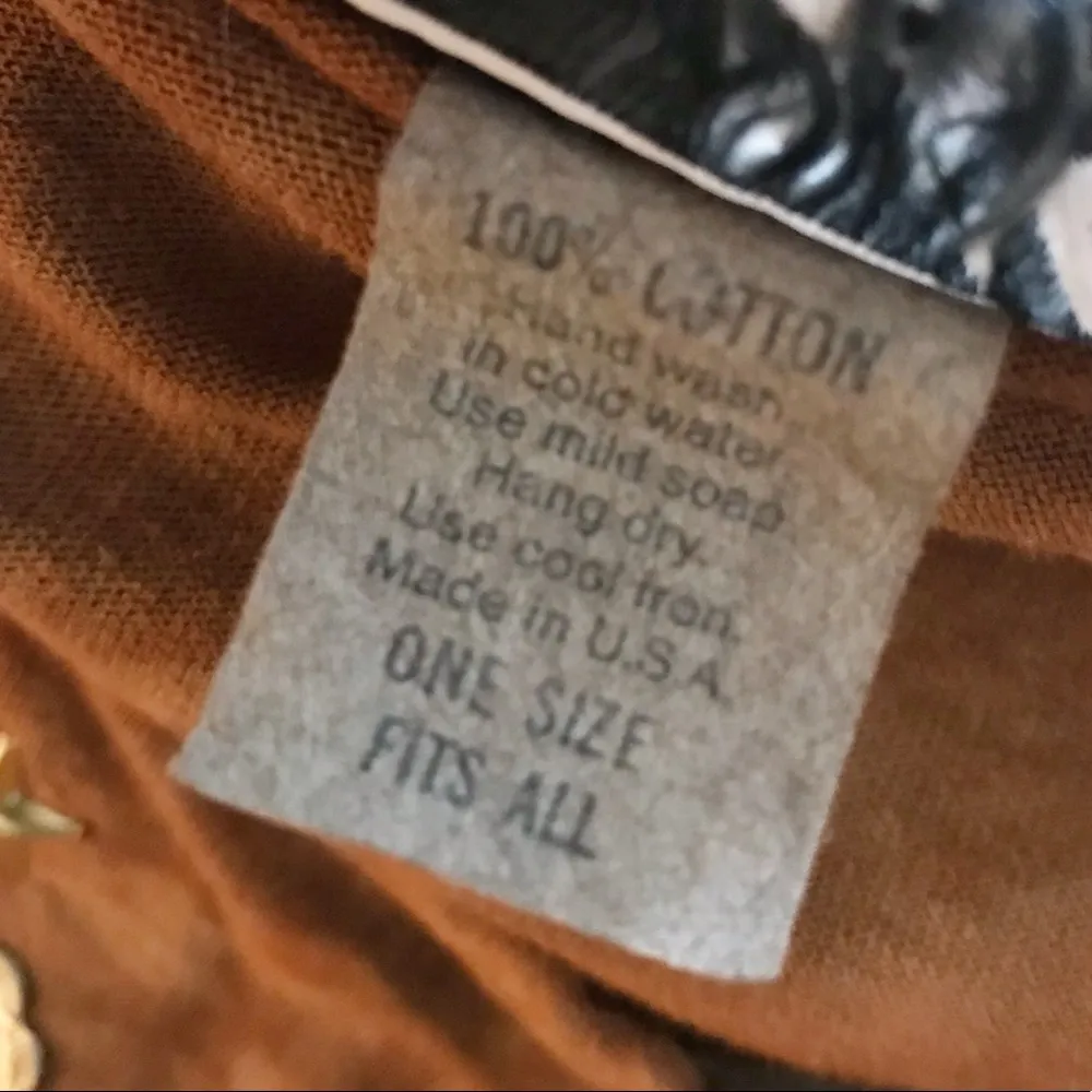 Vintage 80s Brown Cotton Tie Dye Southwestern Fringe Top Pants Set Outfit L XL Size undefined - Image 10