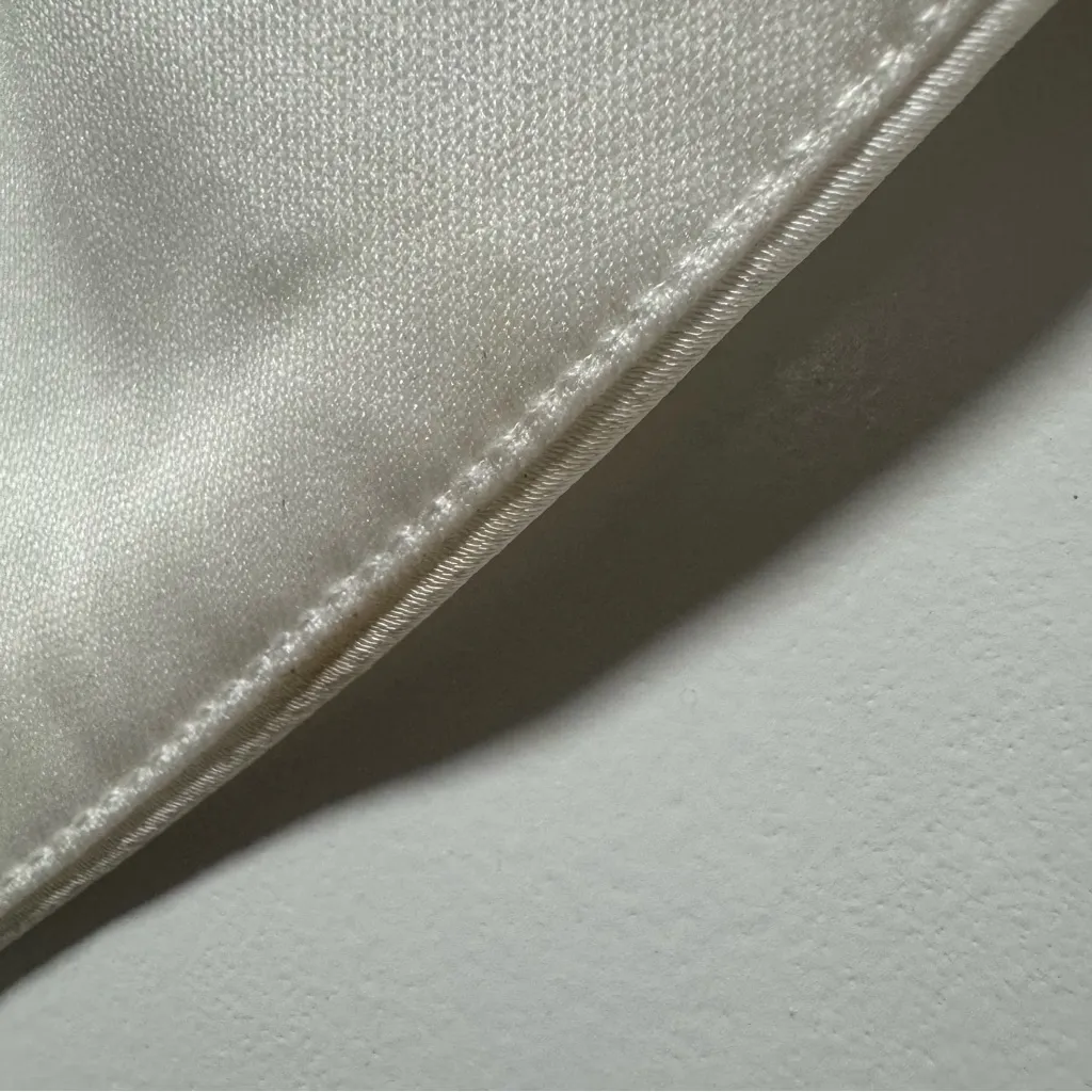 Lulus Elegant Confidence NWT Medium White Satin Flutter Sleeve Cutout Maxi Dress - Image 6