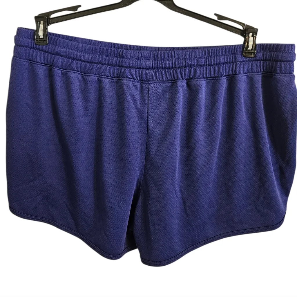 Just Be Sport Womens Purple Athletic Running Shorts Sz XL Polyester 3" Inseam - Image 2