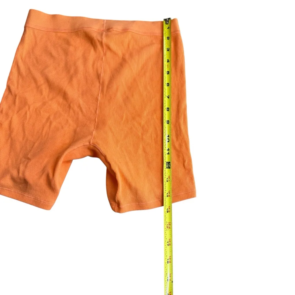 Under Cloud Women’s Size S Ribbed Boxer Shorts Orange Loungewear Pajama Bottom - Image 6