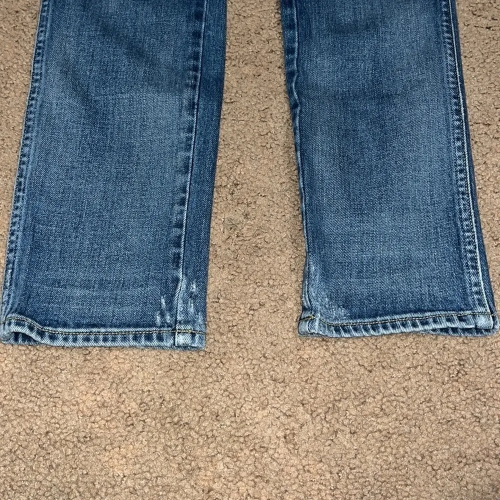 AMO Kate Straight Leg‎ Girl Crush Blue Vintage Wash Jean Blue 25 - Image 9