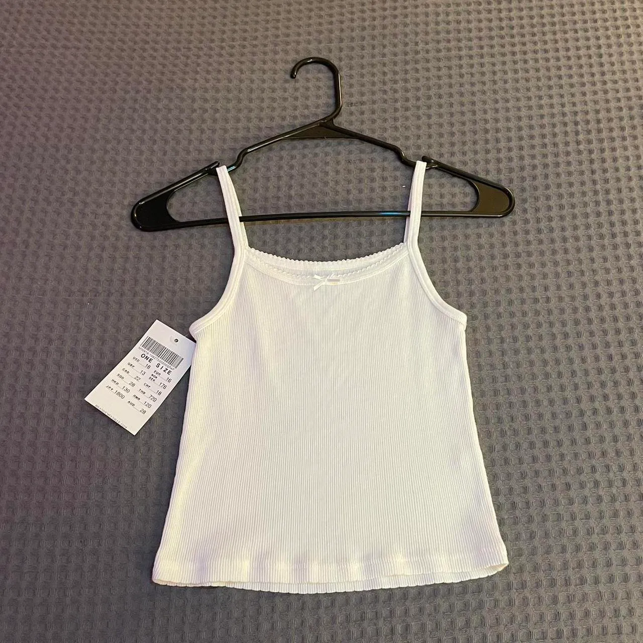 Brandy Melville Belle Bow Lace Tank - Image 3