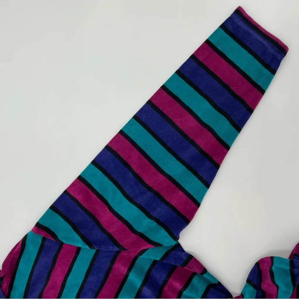 Vintage‎ Sweatshirt Striped Mock Neck Terrycloth Size 2X Top Long Sleeve Women - Image 15