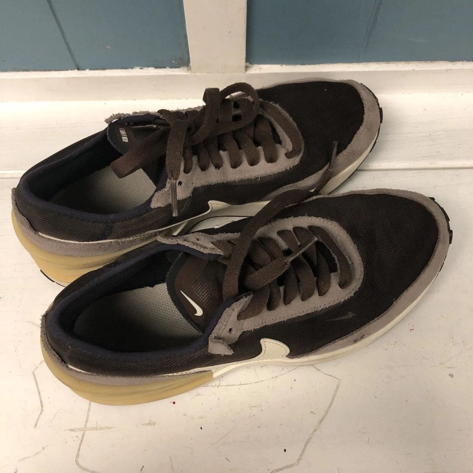 Nike Waffle One Brown Beige Women’s 7.5, 6Y Casual Lifestyle Shoes‎ Sneakers - Image 7