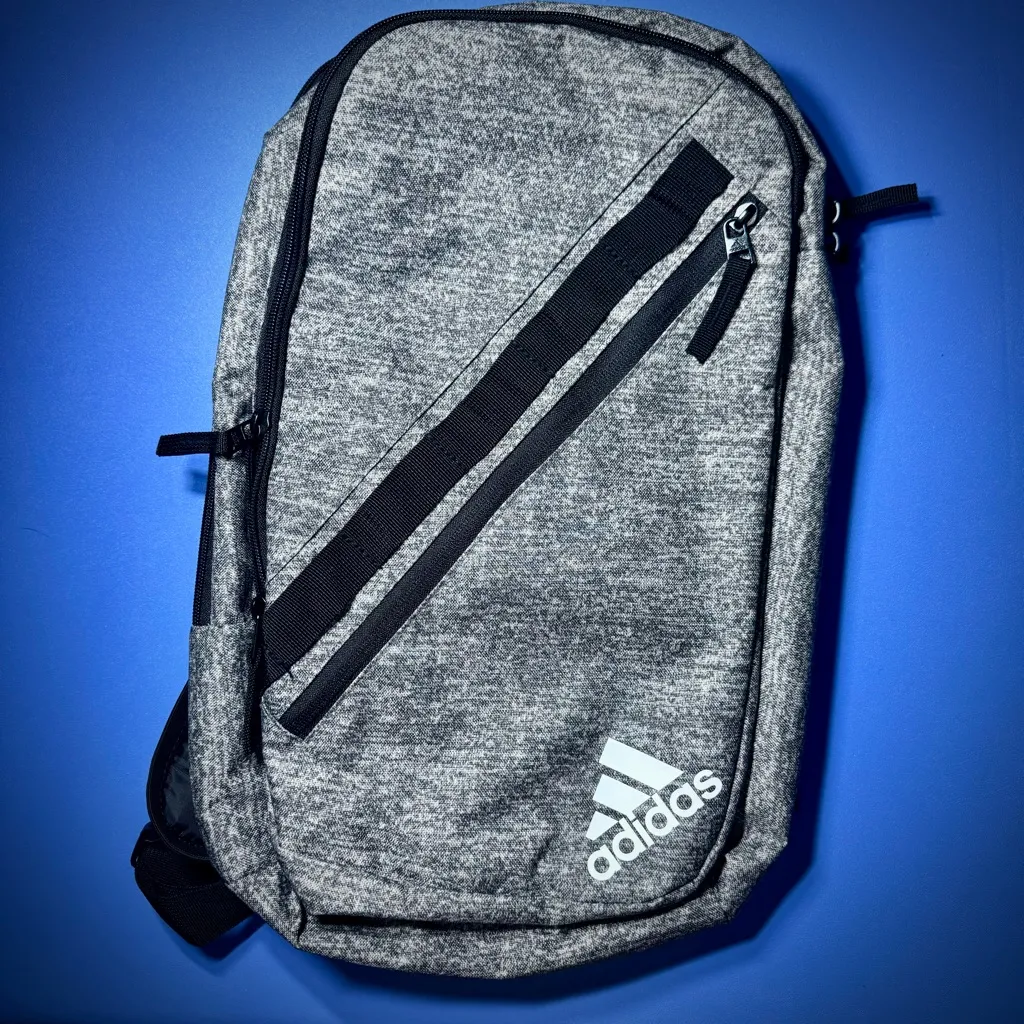 NWT Adidas Prime Sling Backpack Gray - Image 2
