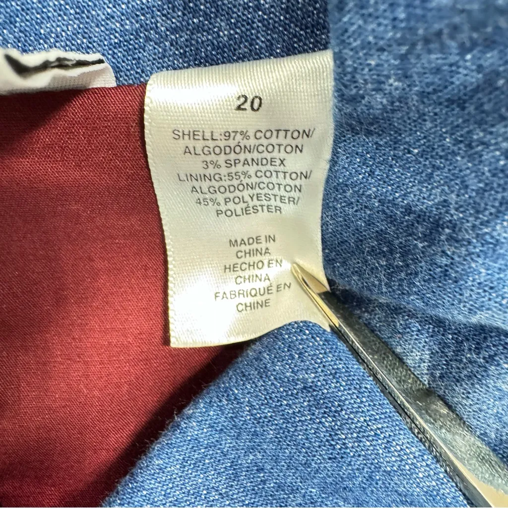 Vintage 90s Y2K Alfred Dunner Beaded Floral Embroidered Denim Chambray Jacket Blue Size undefined - Image 7