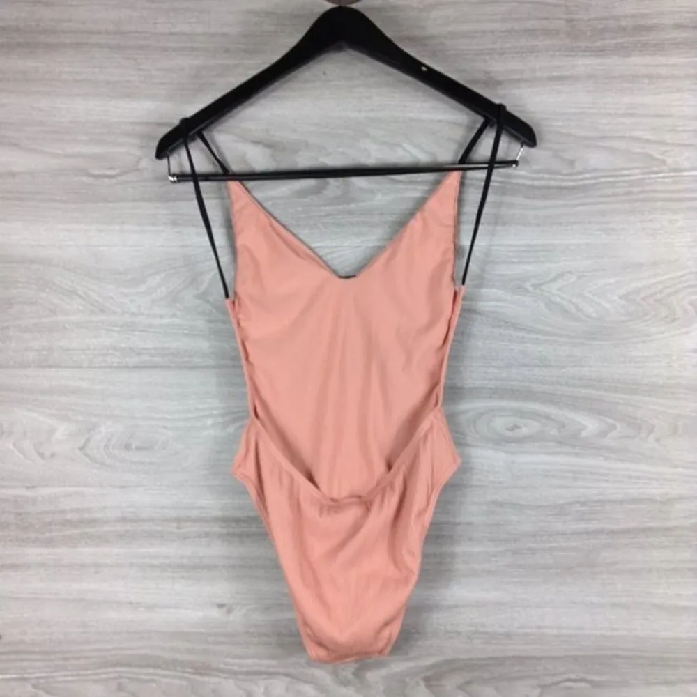 ✨ TOPSHOP
Pamela Ribbed Button One-piece Swimsuit✨ - Image 4