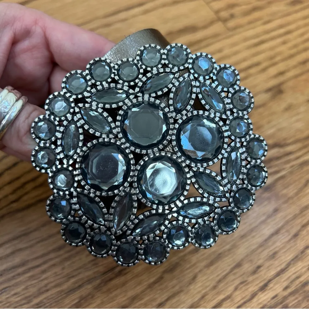 Antoniazze Firenze | Embellished Leather Belt Silver - Image 7