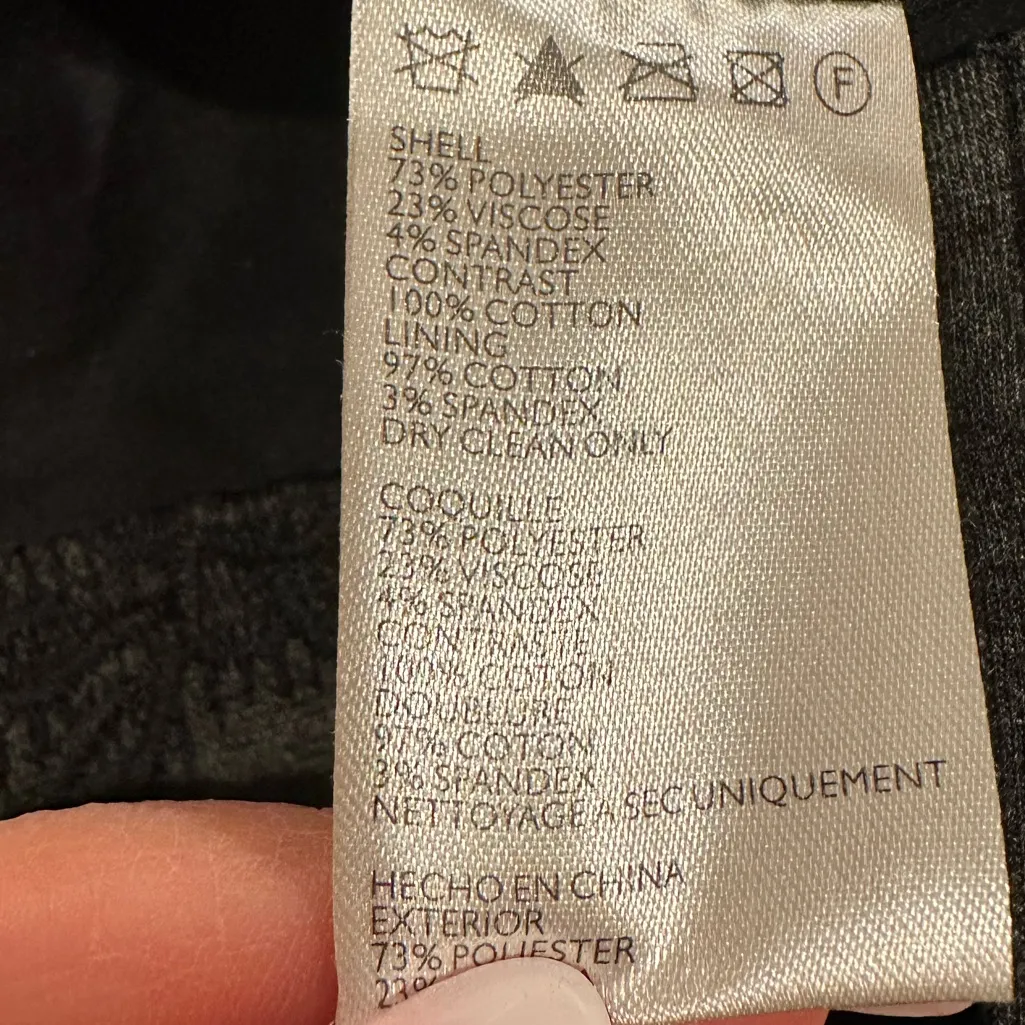 ANTHRO MAEVE BLACK SLEEVELESS BODYCON FLOCKED COLUMN BLACK GREY LACE DRESS MP - Image 7