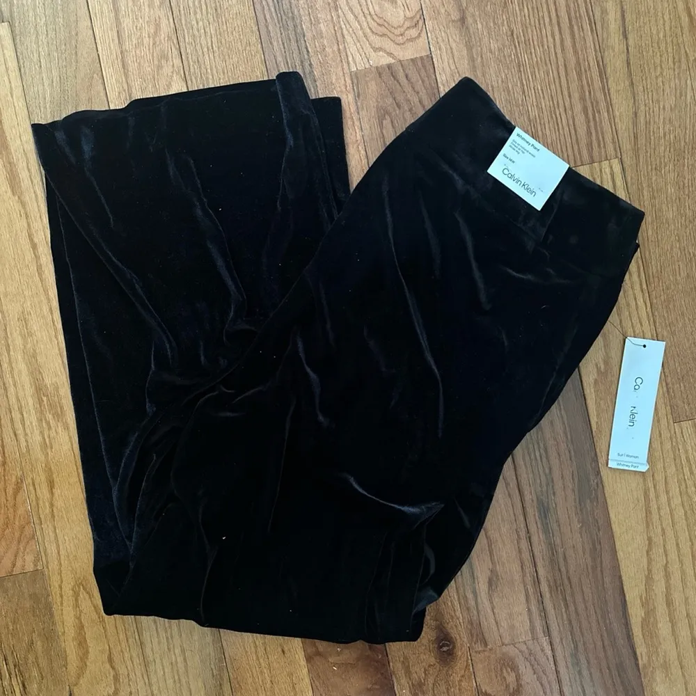 NWT Calvin Klein Whitney Velvet Wide Leg Pant Size 14 - Image 5