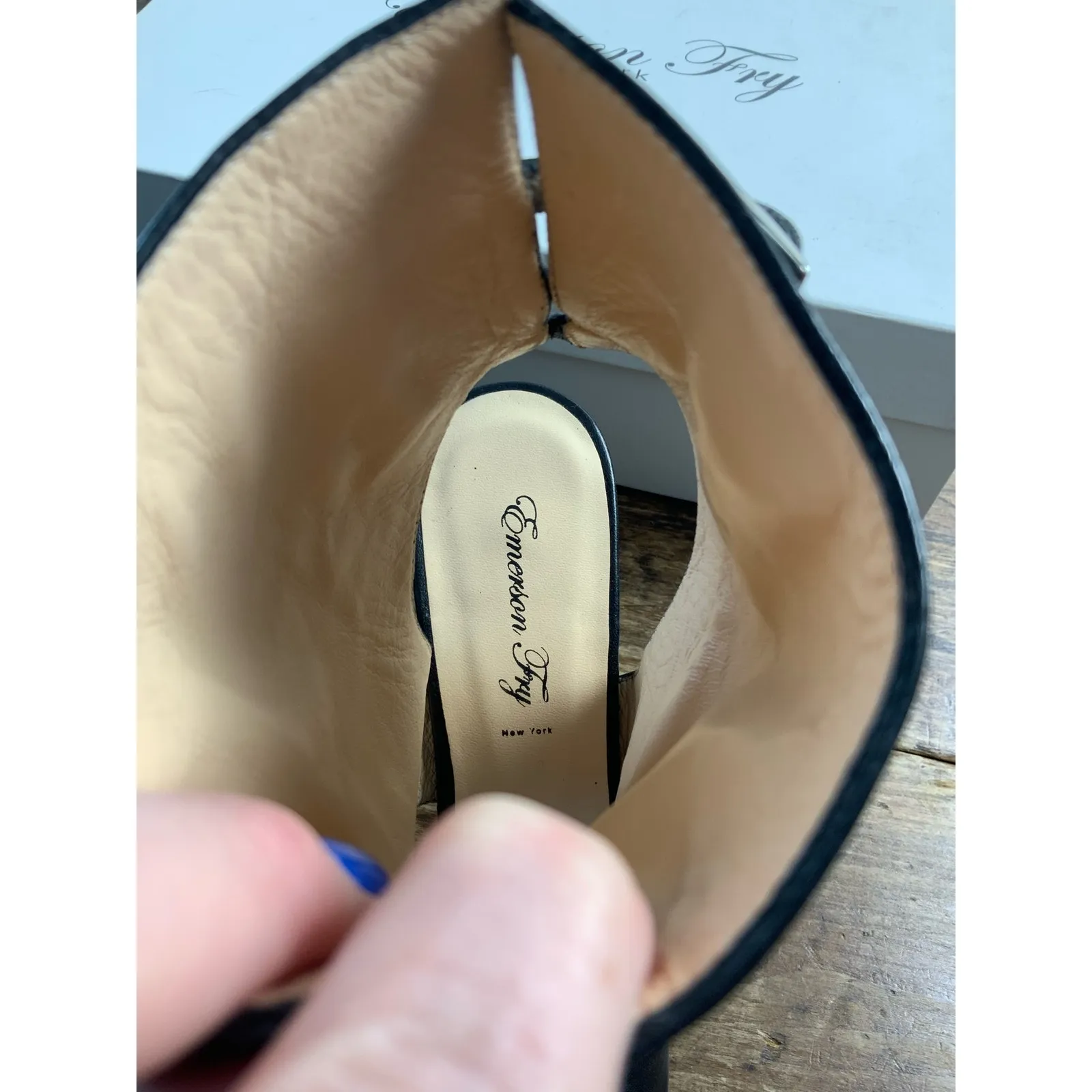 Emerson‎ Fry Heels Black Size 7.5 - Image 6