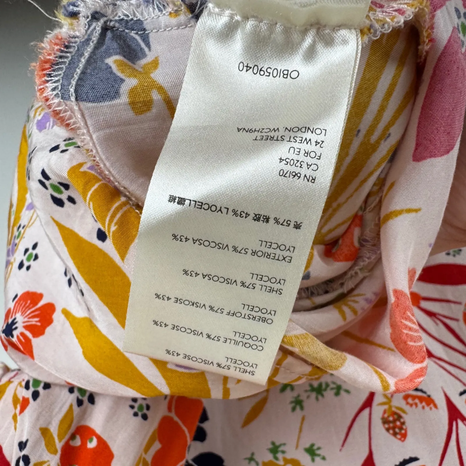 Free People Strawberry Fields Mini Dress Small Floral Boho Cottagecore‎ Festival - Image 9