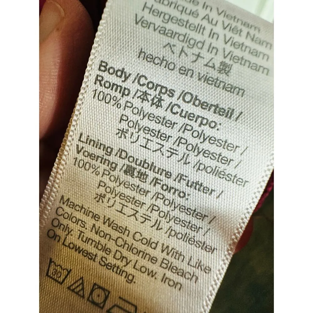 MADEWELL Burgundy Red Sheath Boat Neck Short-Sleeve Slip Midi Dress Size Large - Image 10