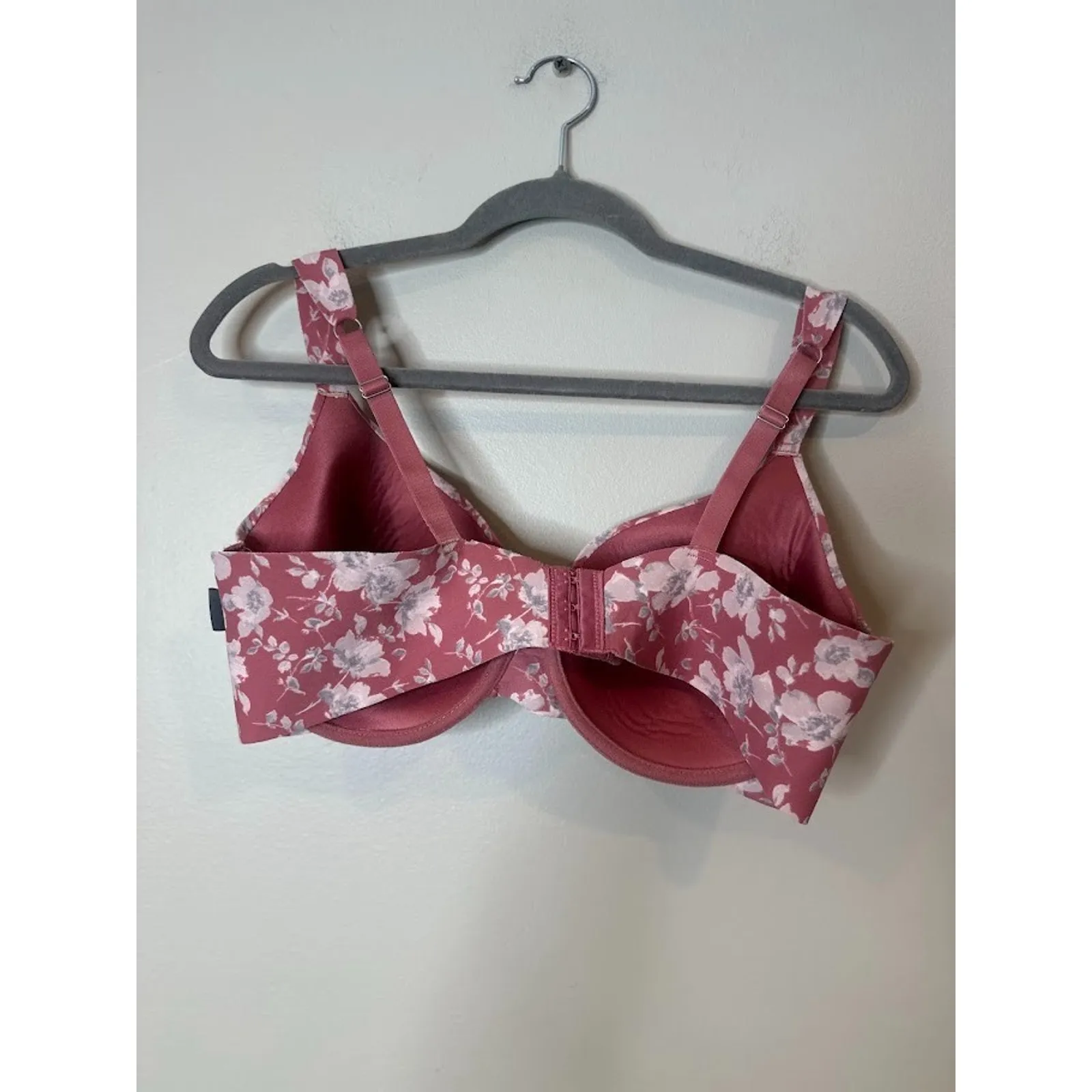 Vince Camuto Womens Floral Underwire Padded T Shirt Bra Size 38D Comfort Strap - Image 3