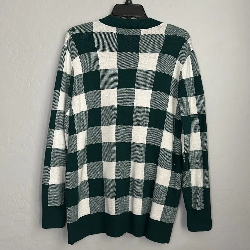 Ann Taylor Factory Buffalo Plaid Cardigan - Image 2