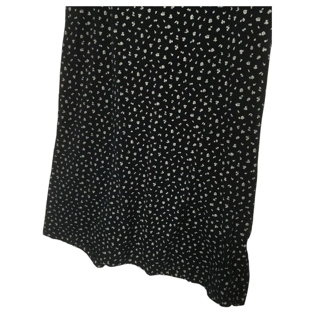 John Galt Dress Womens 0 V Neck Spaghetti Strap Ditsy Floral Summer Blue - Image 5