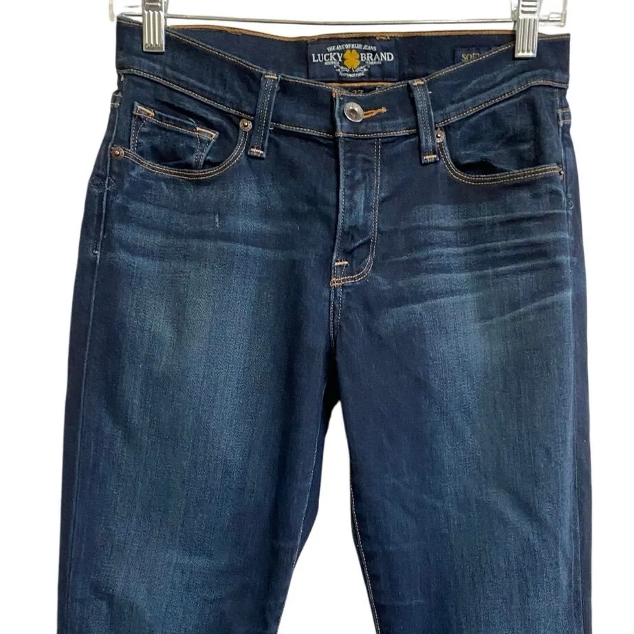 Lucky Brand Sofia Straight Jeans Dark‎ Bacall Size 4/27 Excellent - Image 5