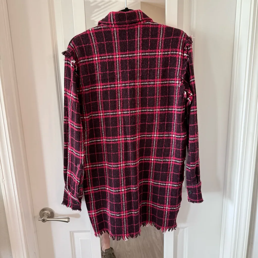 Women’s Destin Button Up Mini Dress Size Small Red - Image 4