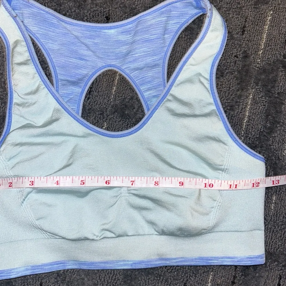 Aerie Reversible Seamless Blue Cutout Sports Bra Bralette - Image 5