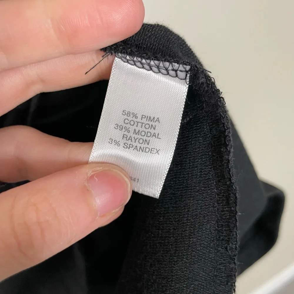 J Jill Black Pima Cotton Black Tunic XS Minimalist - Image 4