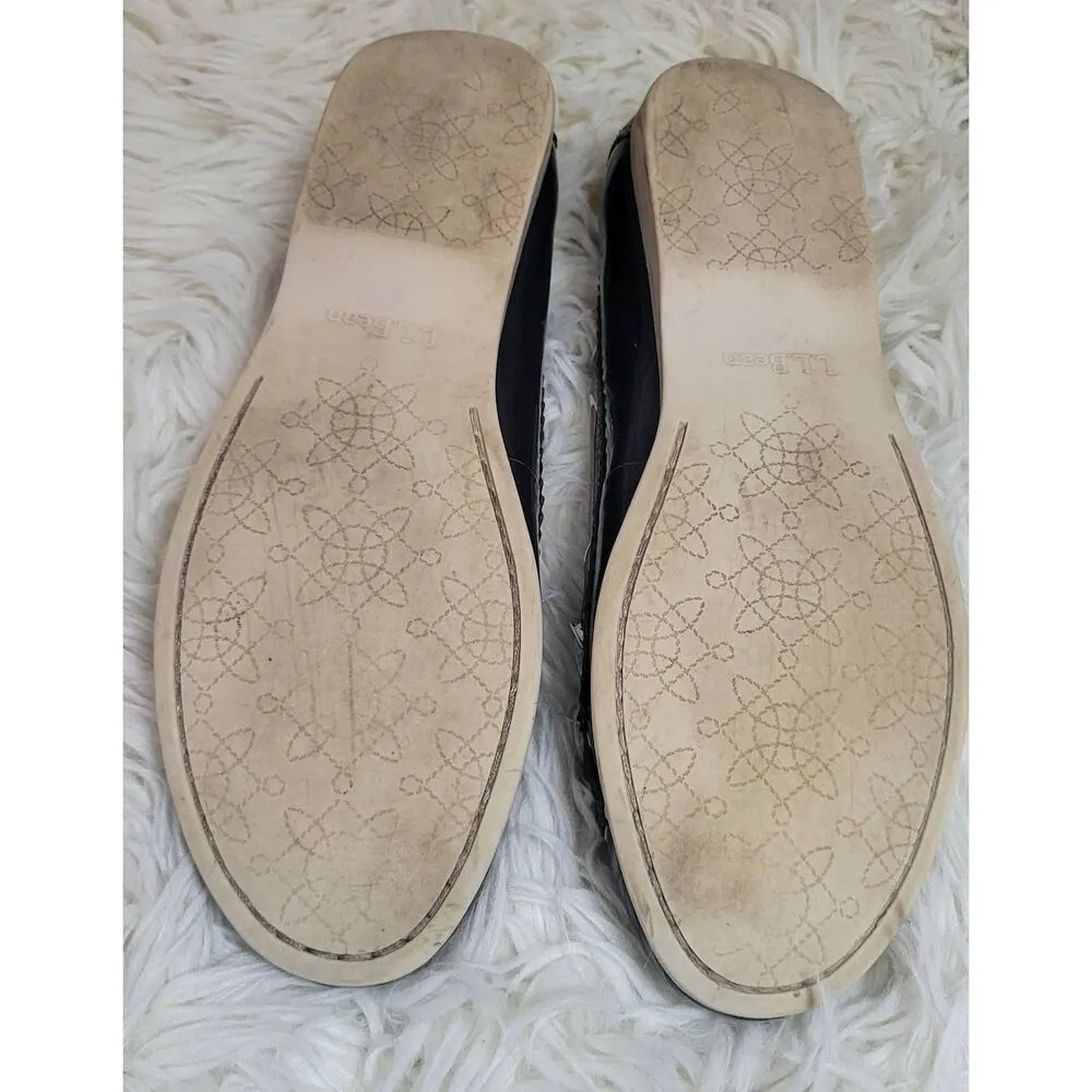 L.L.Bean Women's Boat Deck Shoes Blue Kiltie Tie Slip On Loafers Sz 8 - Image 6