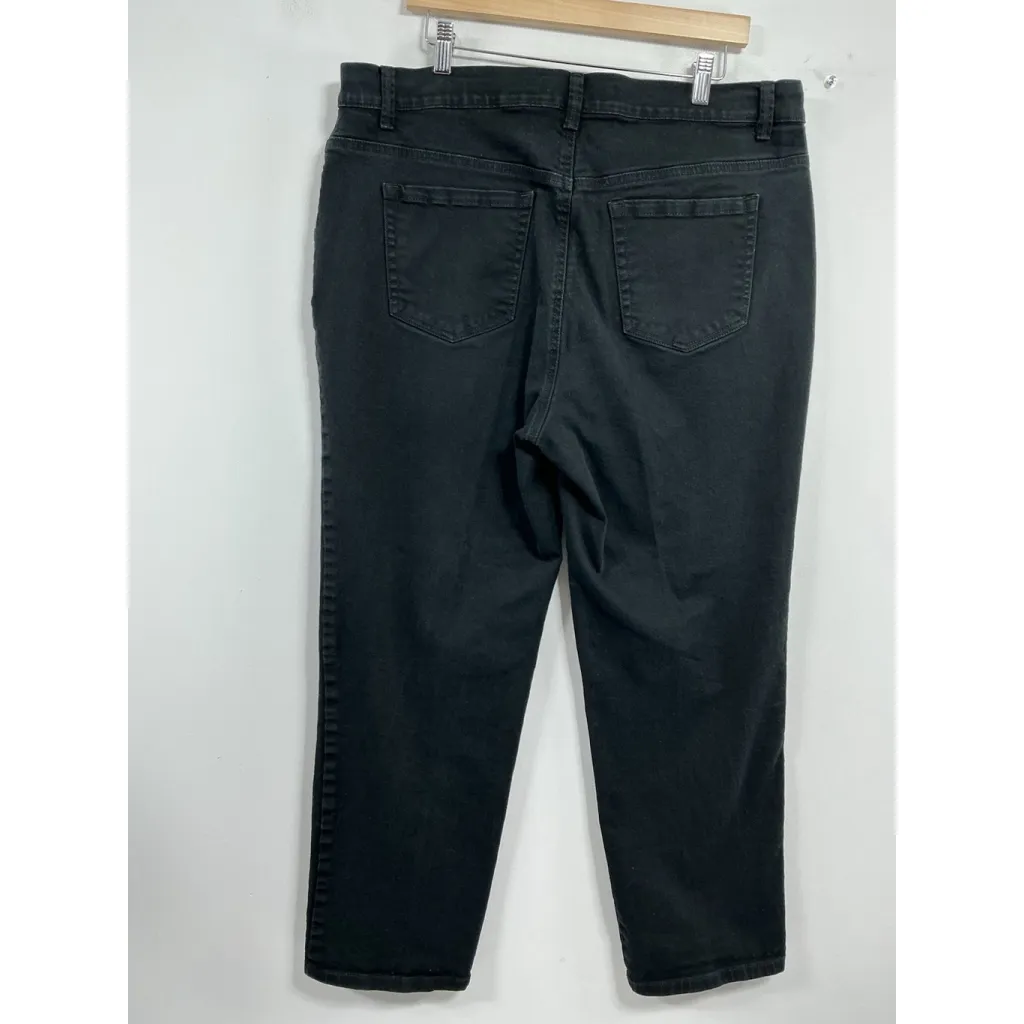 Womans Gloria Vanderbilt Amanda Black Jeans Size 16 W 0131/S-3 - Image 2